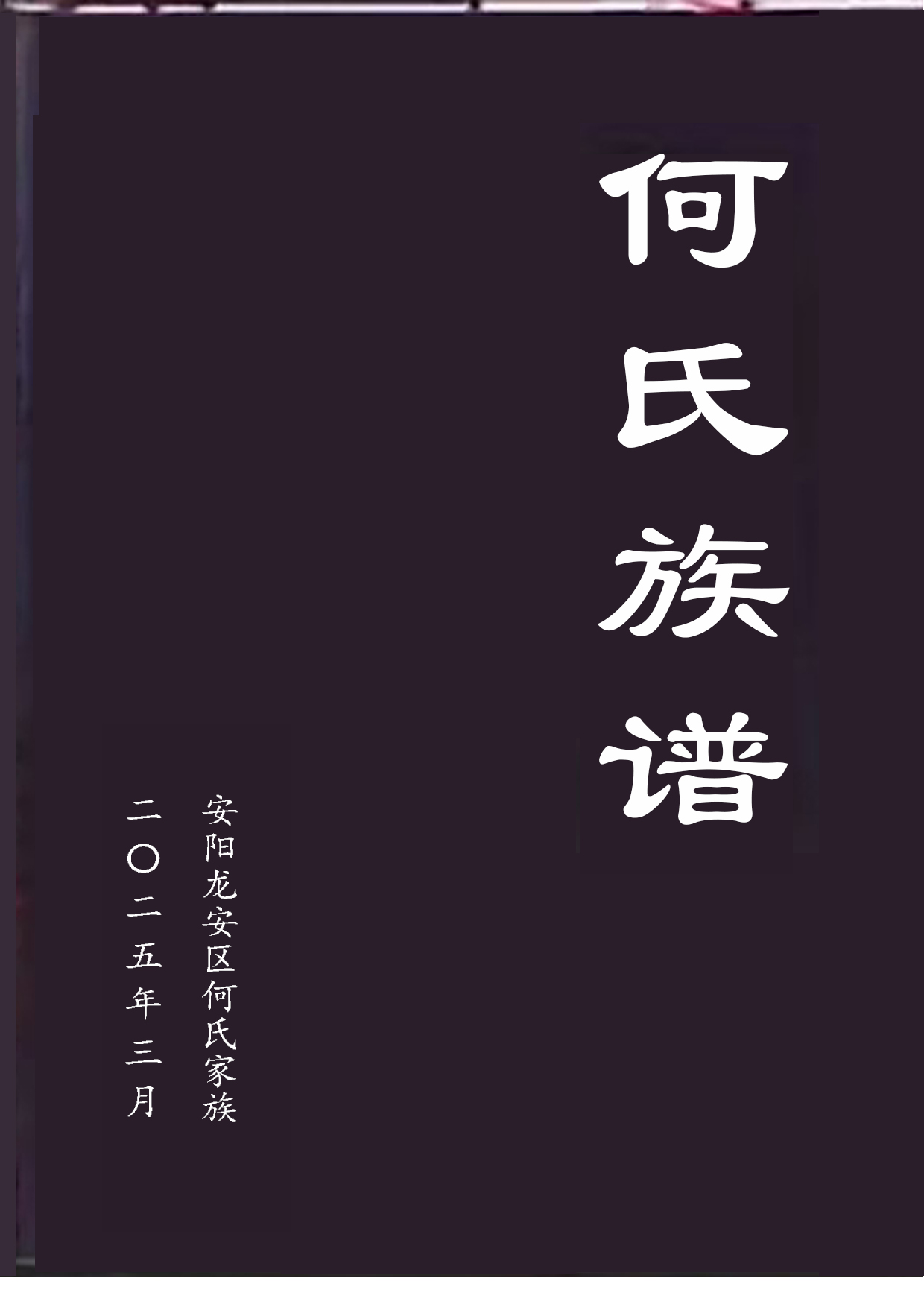何氏族谱